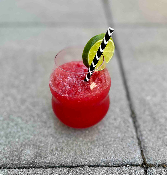 Watermelon sake cocktail