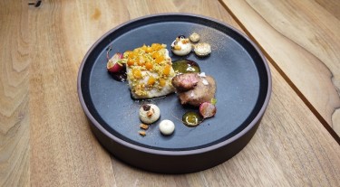 Catfish - Catfish / yellow stone fruit / beets
Chef: Michael Jeckel
Restaurant: Jan Hoffmann Shuka Bar