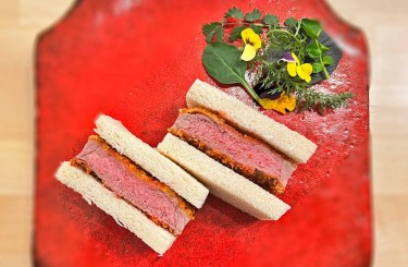 Katsu-Sando  - “Katsu-Sando” – Japanese-style sandwich with breaded fried Wagyu beef fillet steak