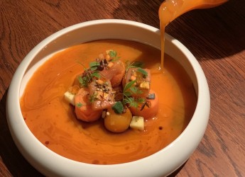 Carrot, Pumpkin, Salmon, Hemp - Chef / Restaurant: Kevin Wüthrich, Restaurant Dampfschiff Thun